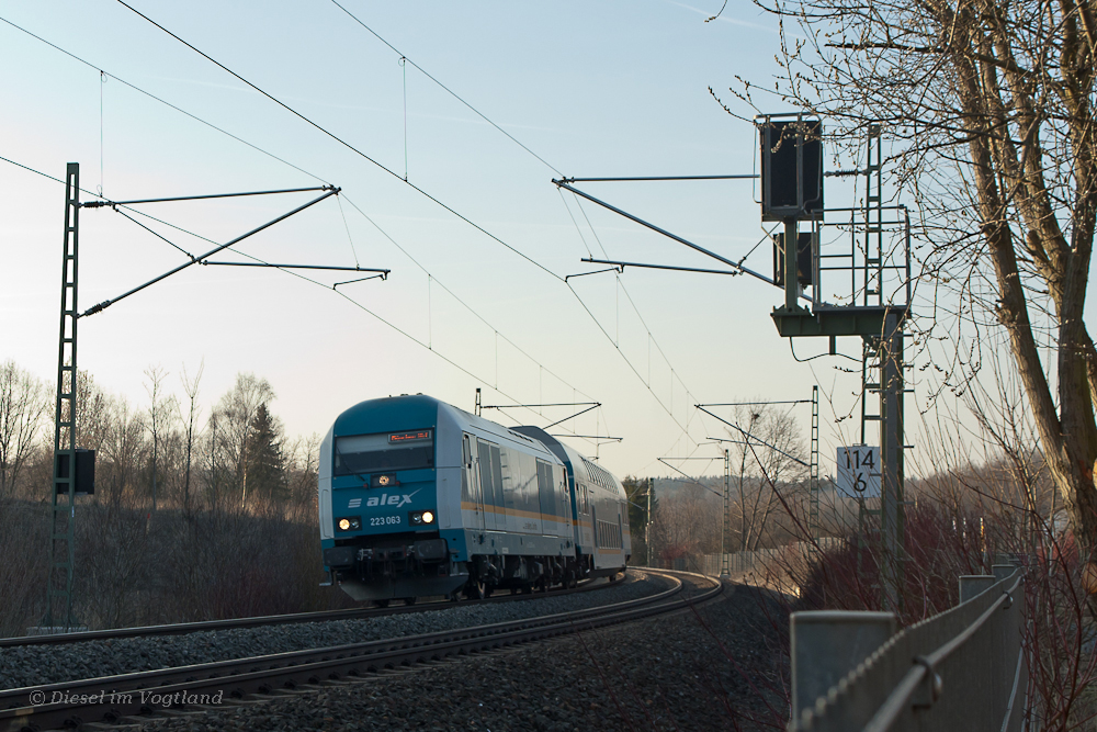 Ein Alex auf dem Weg nach München mit 1 Dosto