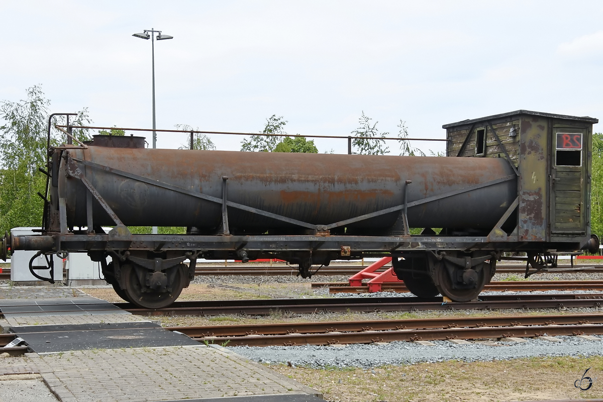 Ein alter Kesselwagen war Ende Mai 2019 in Blerick abgestellt.