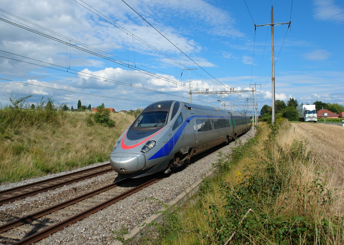 Ein ETR 610 nach Genf am 29.08.2010 bei Etoy.