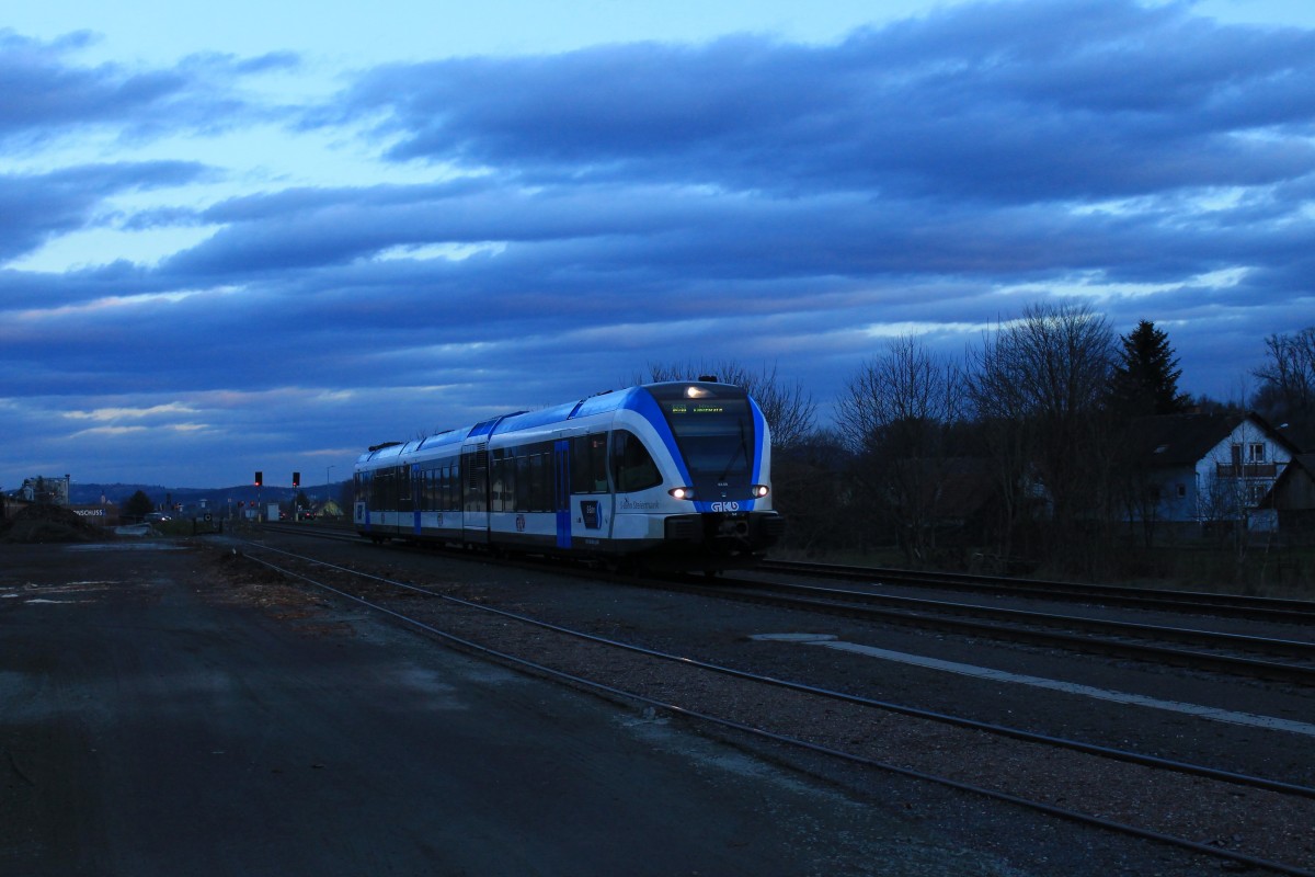 Ein ganz in Blau gehaltenes Foto, 5063.08 am 7. Dezember 2013 in Frauental-Bad Gams.