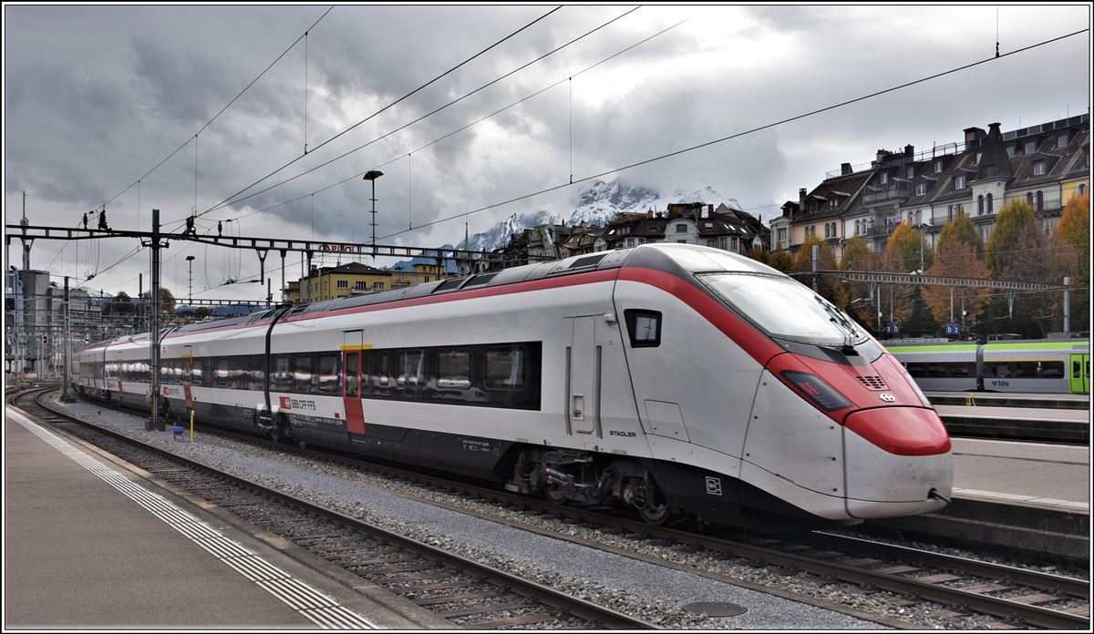 Ein Giruno verlässt Luzern Richtung Gotthard. (13.01.2019)