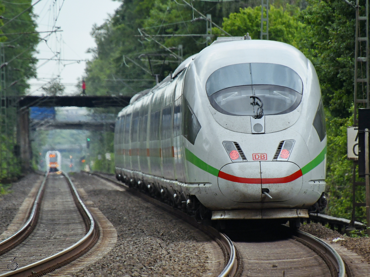 Ein ICE 3, so gesehen Anfang Mai 2020 in Essen.