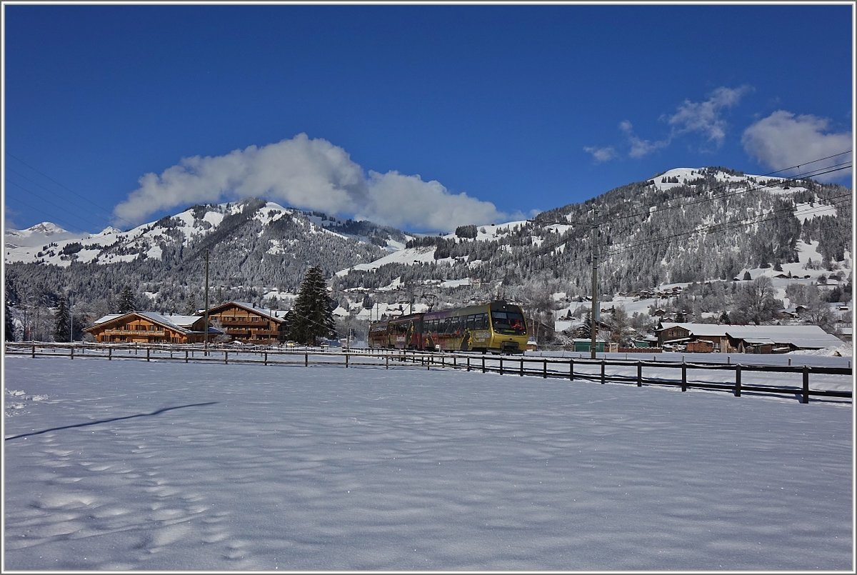 Ein Lenker-Pendel von Rougemont nach der Lenk zwischen Saanen und Gstaad.
(2. Februar 2018)