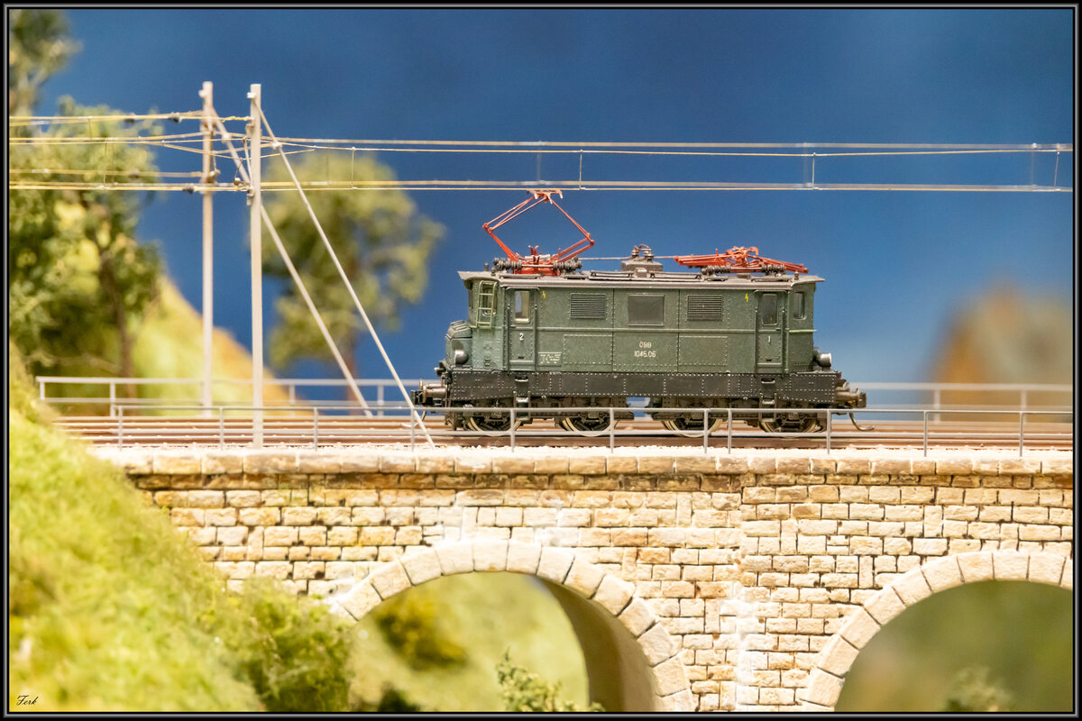 Ein  Modell von 1045.06 auf der Modulanlage des Gmec im November 2022.