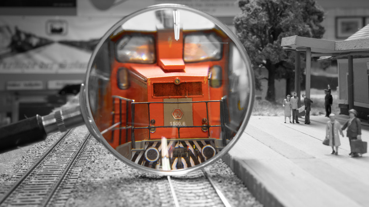 Ein Modell der DH 1500.6 im Modellbahnhof Frauental. 
19.12.2020