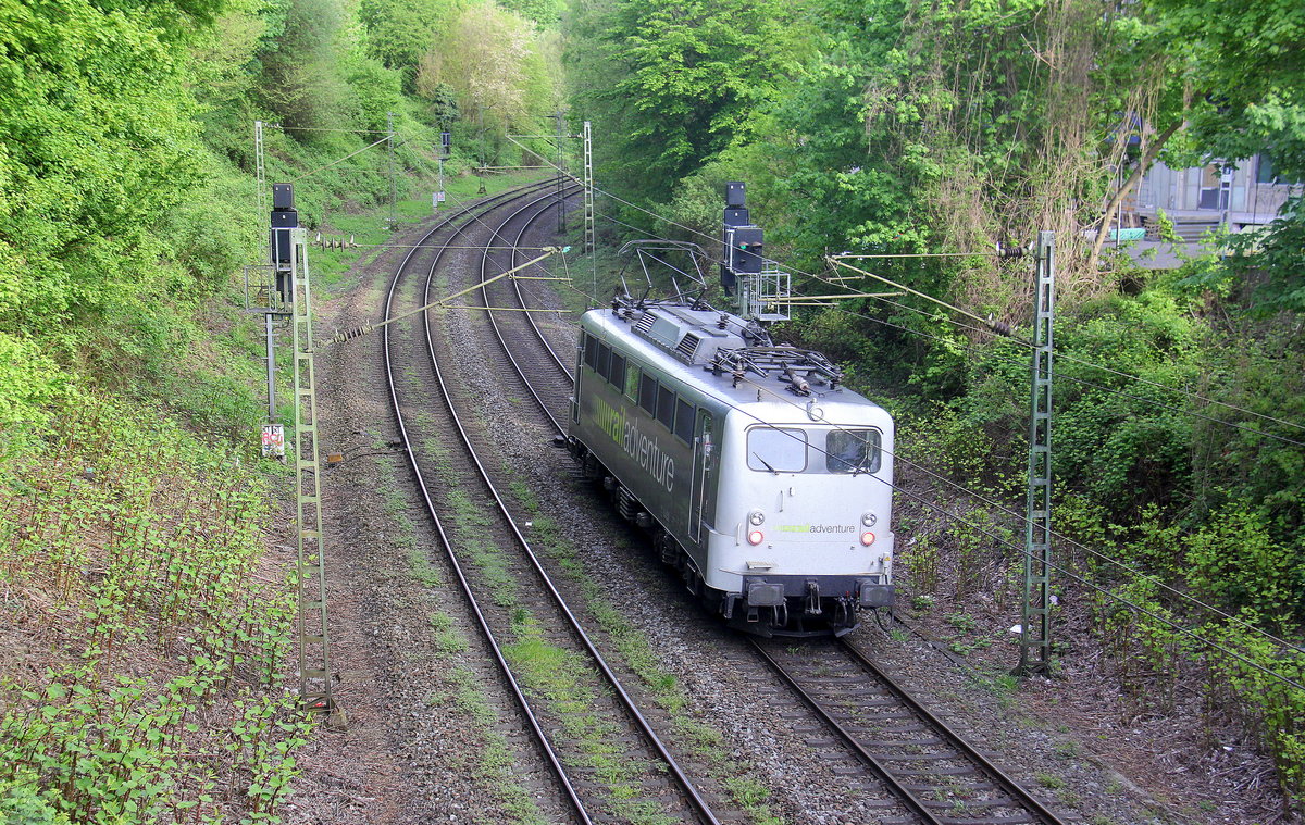 Ein Nachschuss auf die 139 558-1 (RailAdventure) kamm als Lokug aus Aachen-Rothe-Erde(D) nach Aachen-West(D) und fuhr aus Richtung Aachen-Rothe-Erde,Aachen-Hbf in Richtung Aachen-Schanz,Aachen-West.
Aufgenommen von einer Brücke von der Weberstraße in Aachen. 
Bei schönem Sonnenschein am Morgen vom 27.4.2018.