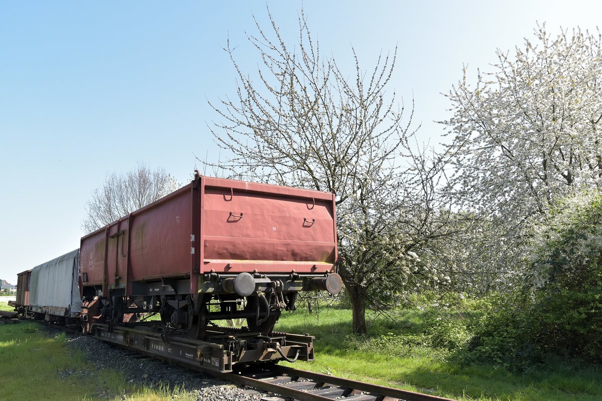Ein Omm52 auf einem Rollwagen in Schierwaldenrad. Sonntag 9.4.2017