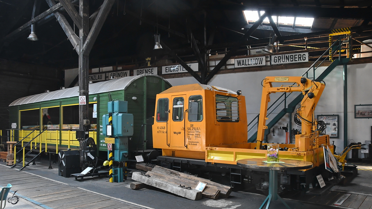 Ein Rottenkraftwagen SKL 25 / LK ist im Lokschuppen Pomerania ausgestellt. (Pasewalk, Juni 2020)