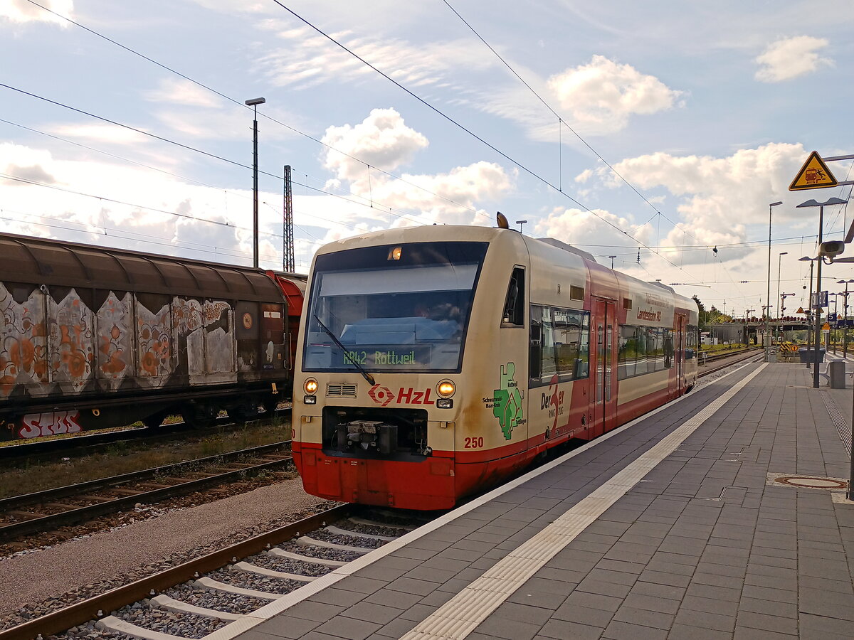 Ein RS1 (BR 650) von der HzL (Neu SWEG) der Linie RB42 nach Rottweil. Das Photo entstand am 8.8.23 gegen 10:37 Uhr in Villingen.