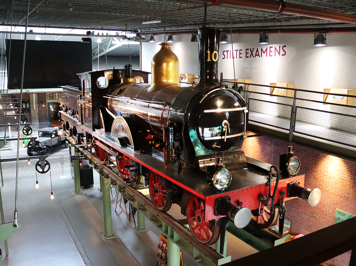 Ein Schmuckstück von einer Dampflok im Eisenbahnmuseum 'Nederlands Spoorwegmuseum' in Utrecht. Utrecht, 7.3.2023