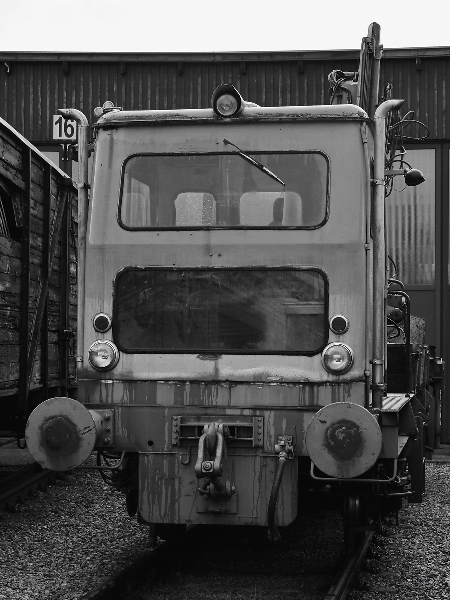 Ein Schwerkleinwagen SKL X953.04 war Mitte August 2020 im Lokpark Ampflwang zu sehen.