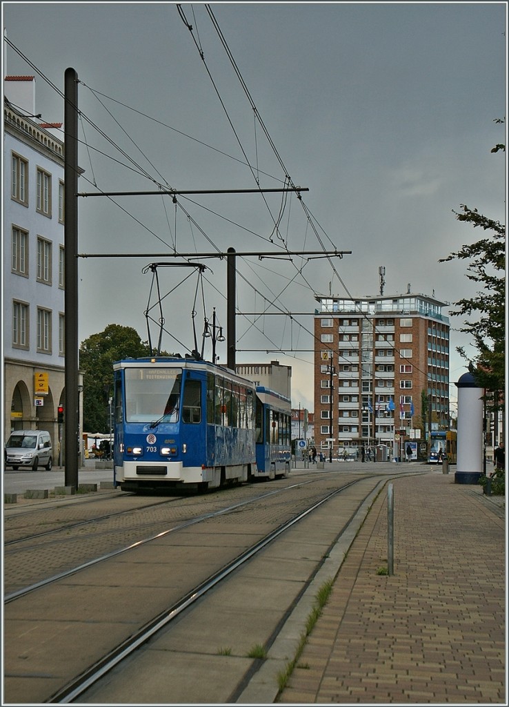 Ein Tatra Tram in Rostock. 
19. Sept. 2012