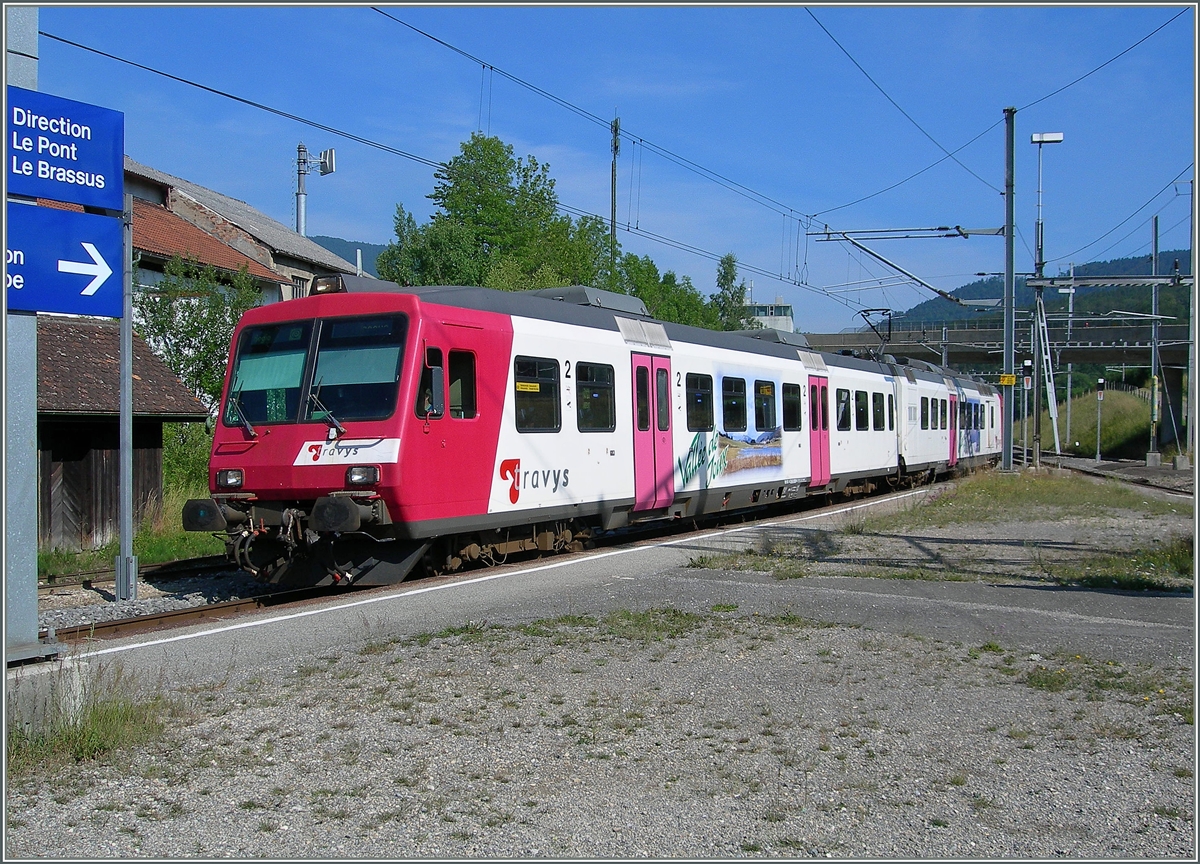 Ein Travys NPZ nach Le Brassus erreicht Le Day. 
30. Juli 2006