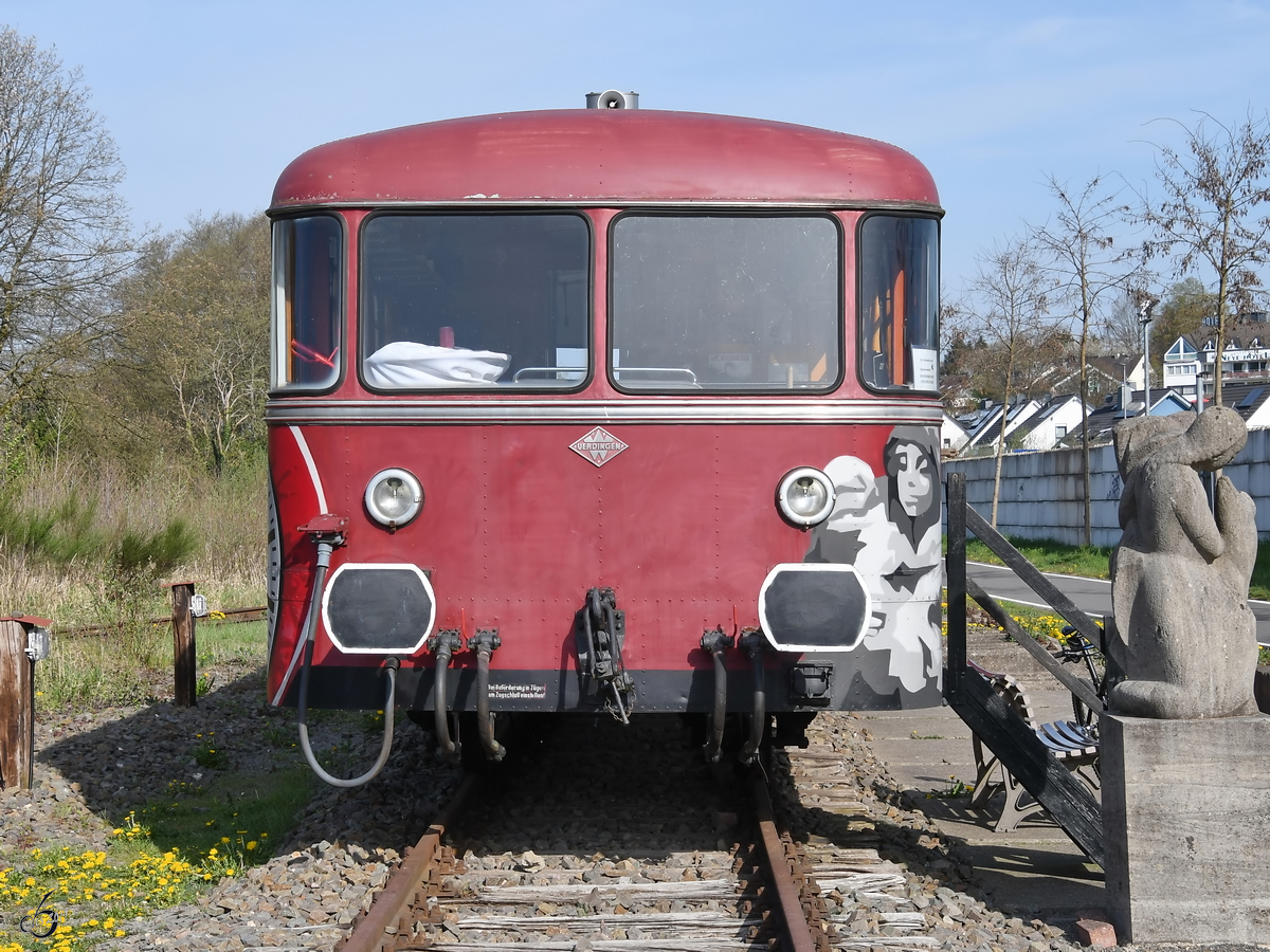 Ein Uerdinger Schienenbus Ende April 2019 in Wipperfürth Bahnbilder.de