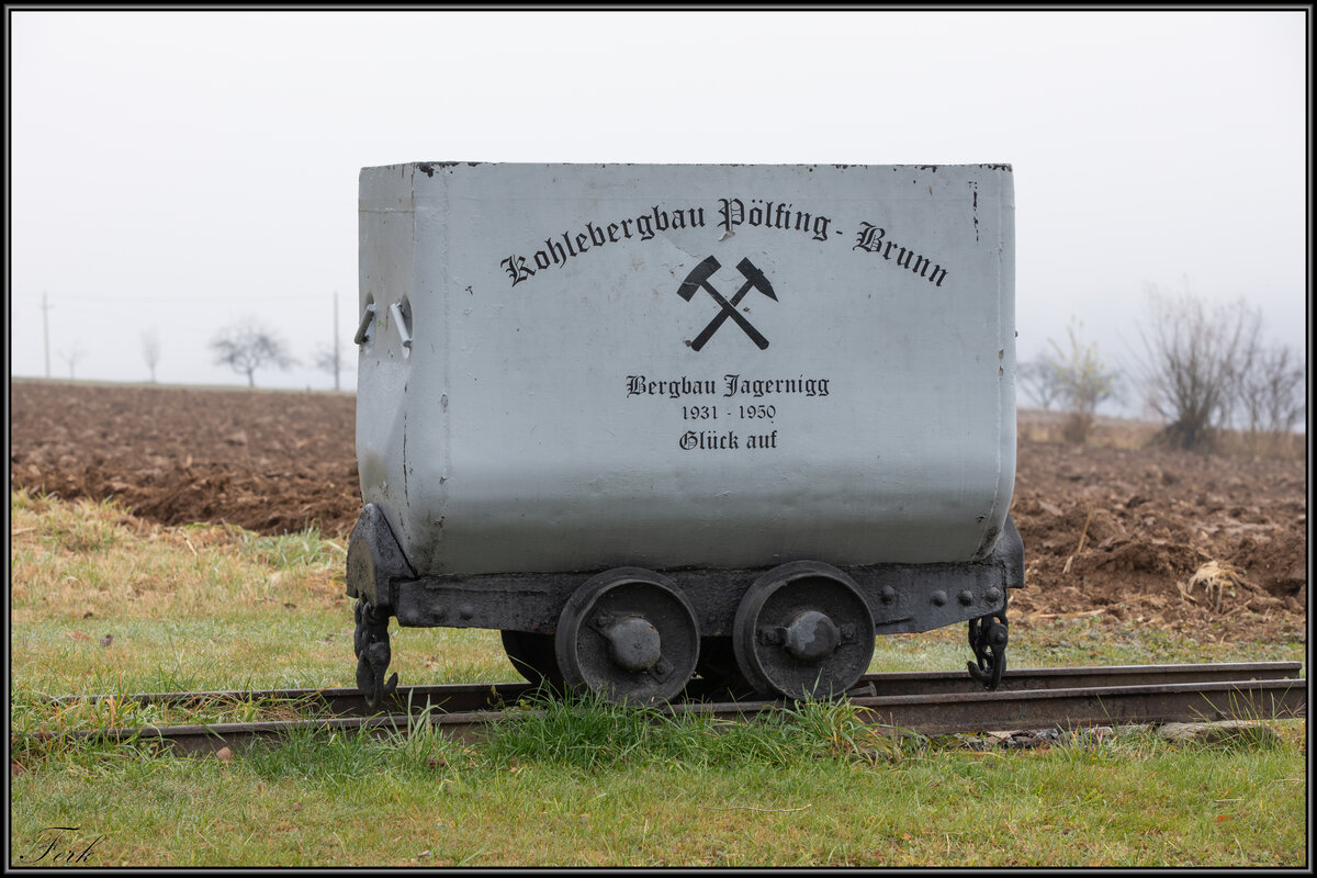 Ein weiteres Denkmal an die Glorreiche Zeit des Bergbaues rund um Pölfing Brunn steht in Jagernigg. 24.11.2021