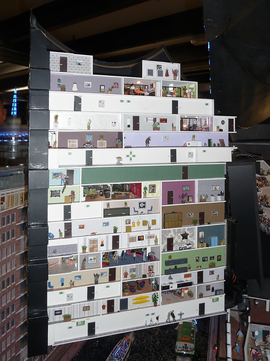 Einblick in die Elbphilharmonie, linker Flügel, im MiWuLa Hamburg, 8.9.15