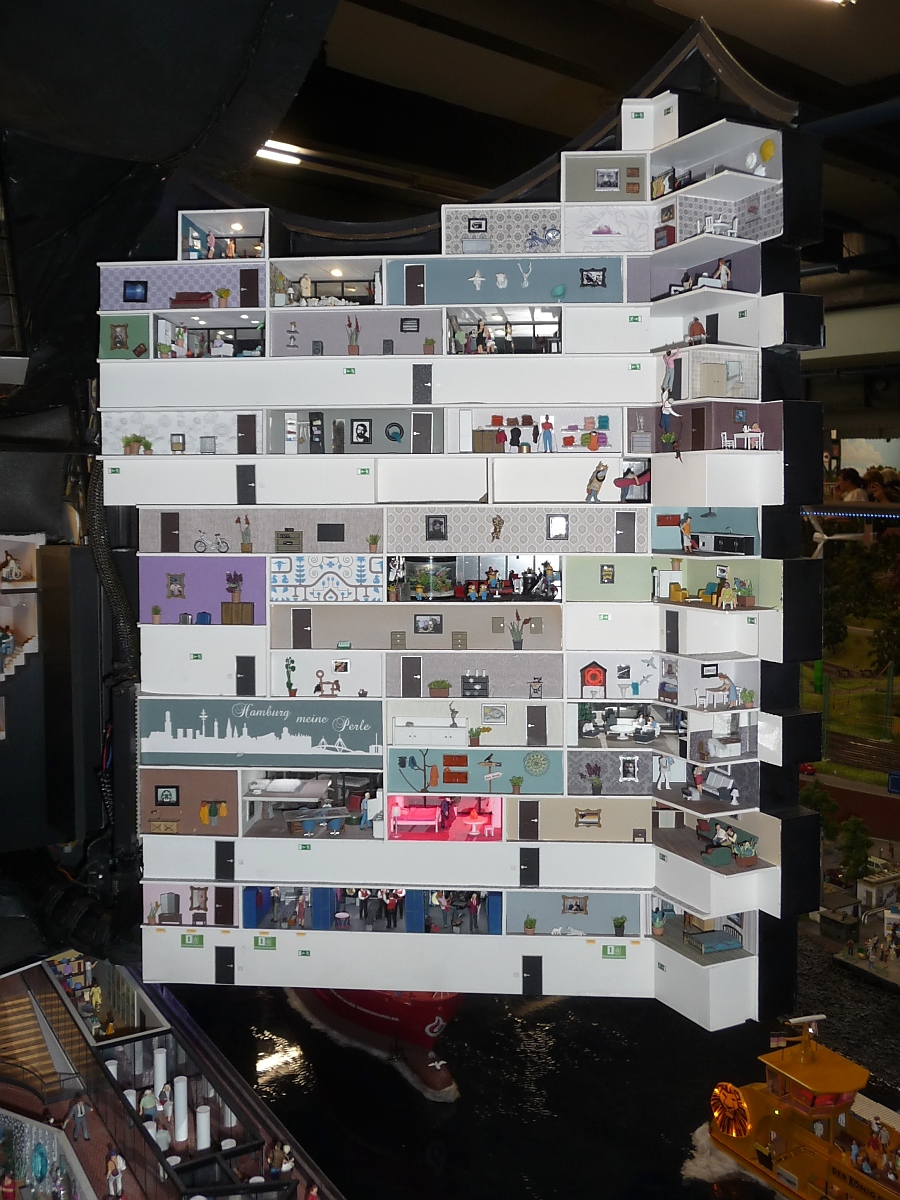 Einblick in die Elbphilharmonie, rechter Flügel, im MiWuLa Hamburg, 8.9.15