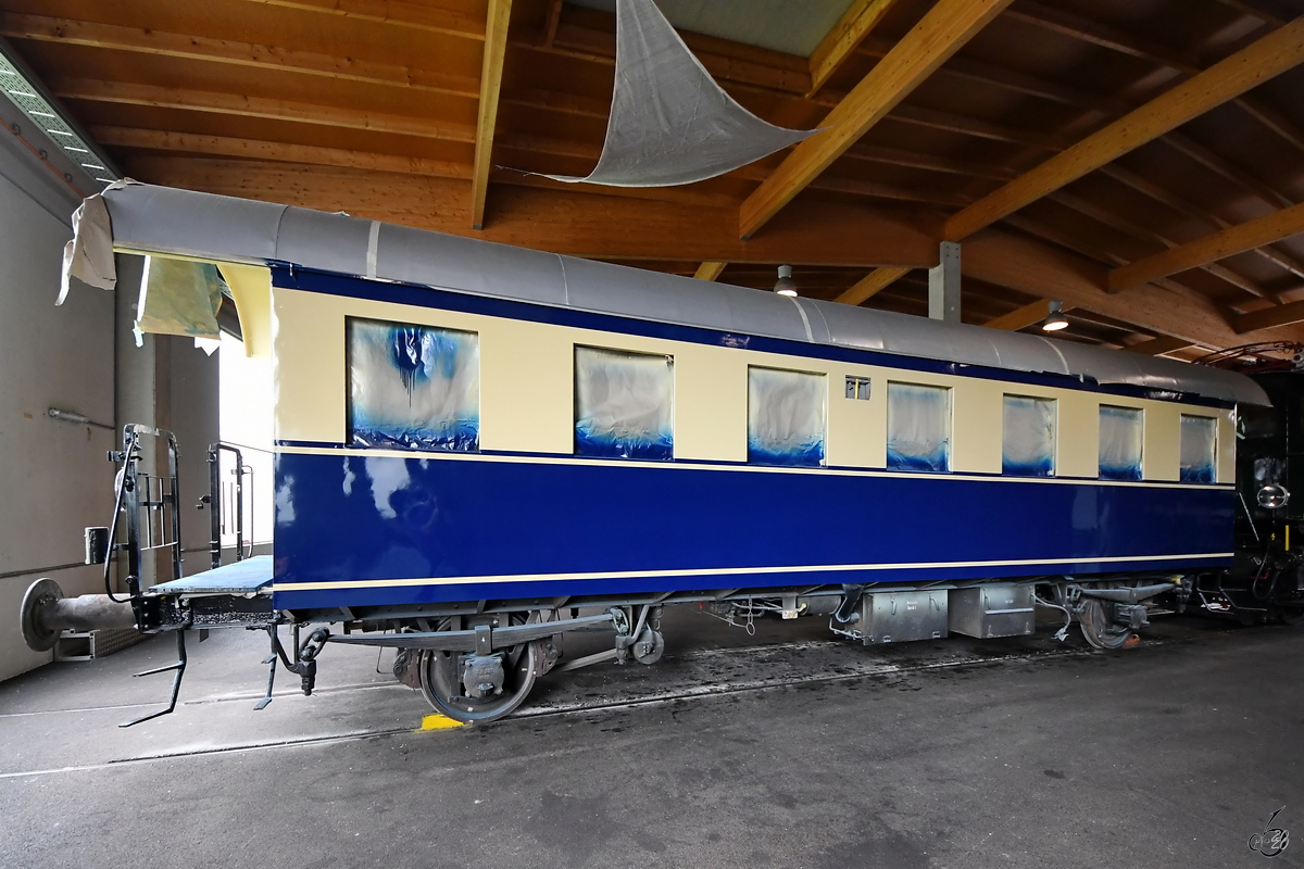 Eine alte Donnerbüchse Mitte August 2020 während der Aufarbeitung im Lokpark Ampflwang.