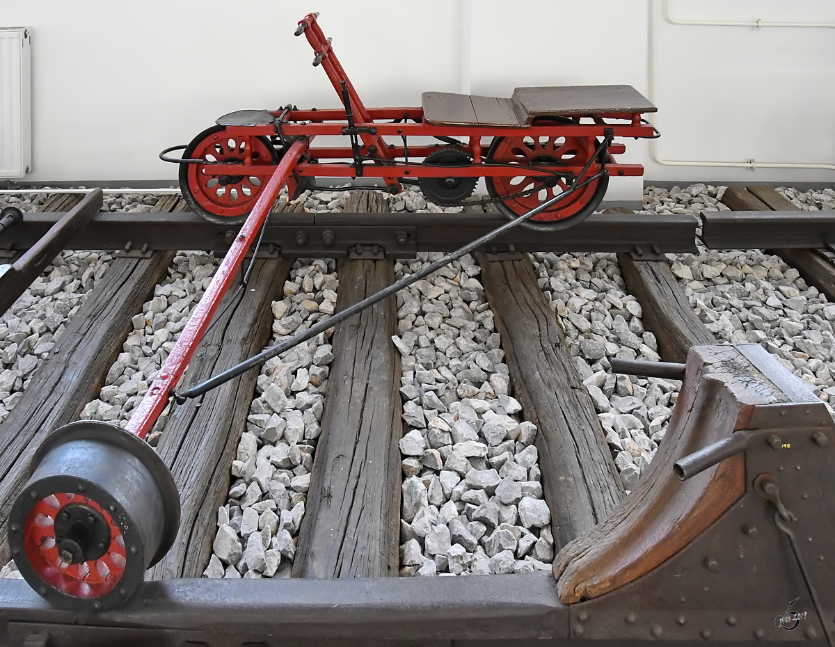 Eine leichte Draisine mit der Bezeichnung Xa war Ende August 2019 im