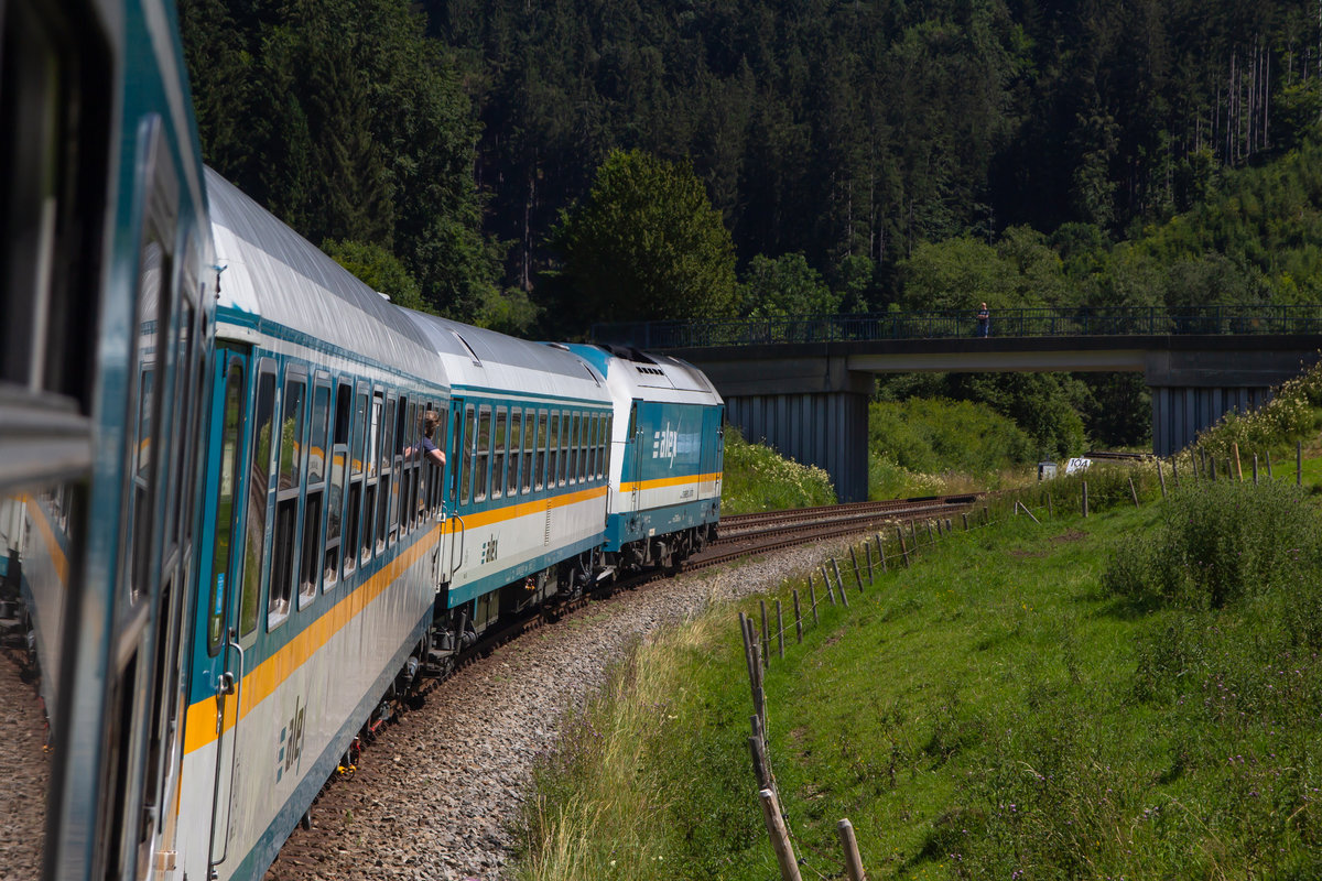 Eine Fahrt im Alex von Oberstaufen nach Hergatz. Hier kurz vor der Weißenmühle. 19.7.20