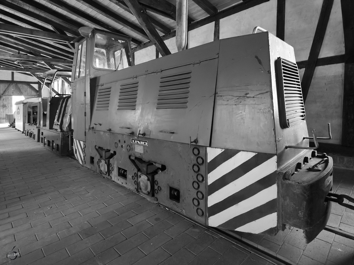 Eine Feldbahnlokomotive LDI-45 N des Traktorenwerkes UNIO Satu Mare im Agroneum Alt Schwerin. (August 2012)