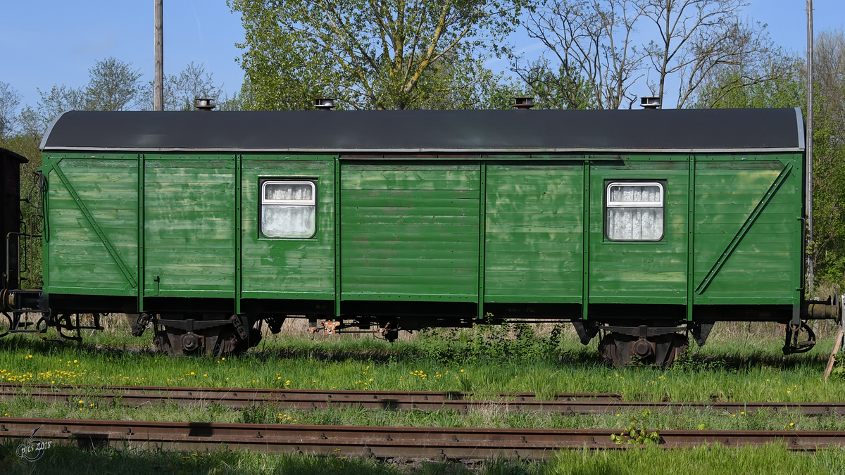 Eine Güterwagen Ende April 2017 in Ketzin.