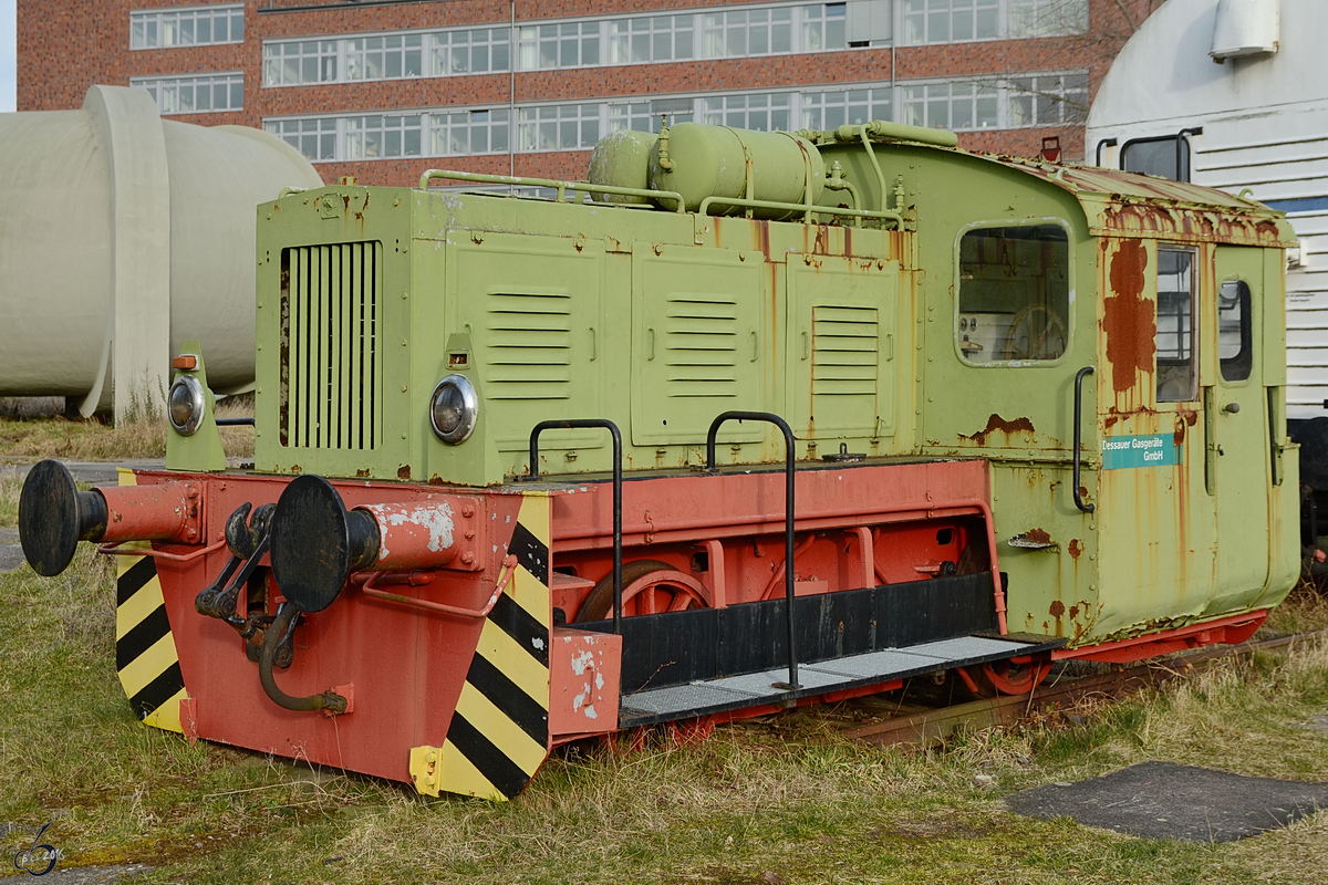 Eine Kleinlokomotive BR 100 im Technikmuseum Hugo Junkers (März 2016)