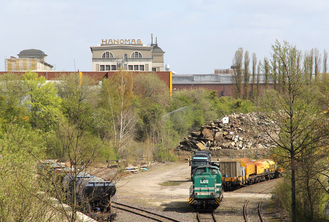 Eine Ost-V100 der LDS konnte ich am 6. April 2017 in Hannover-Linden ablichten.