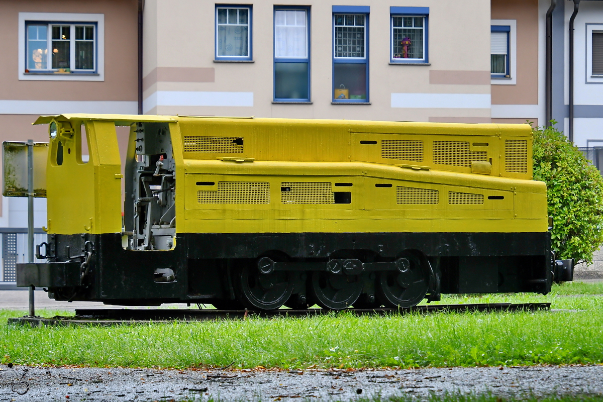 Eine Ruhrthaler Diesellok G 100 Z, so gesehen Mitte August 2020 in Ampflwang.