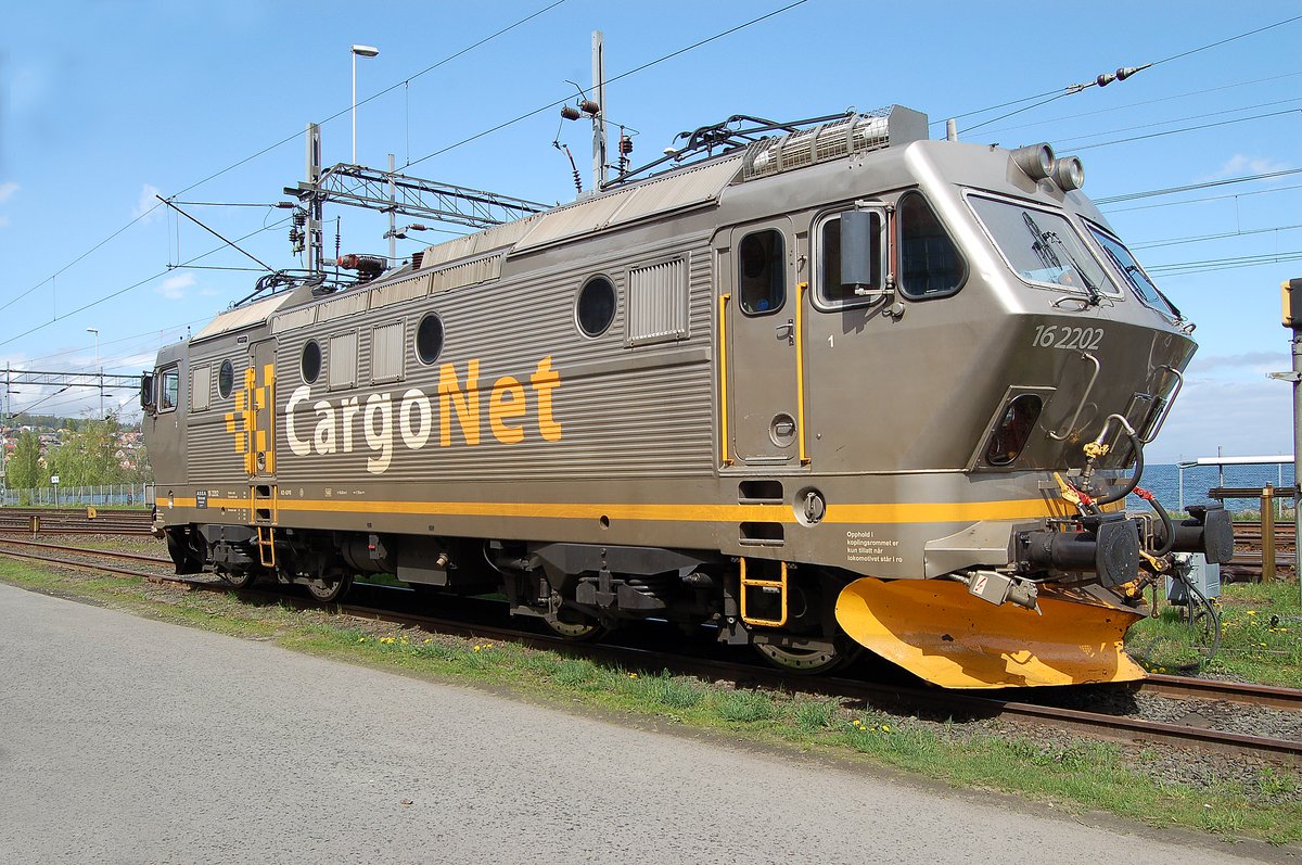 Eine schöne Norwegerin El 16 2202 von Cargo Net zu Besuch in Jönköping, Schweden am 11.05.2009.