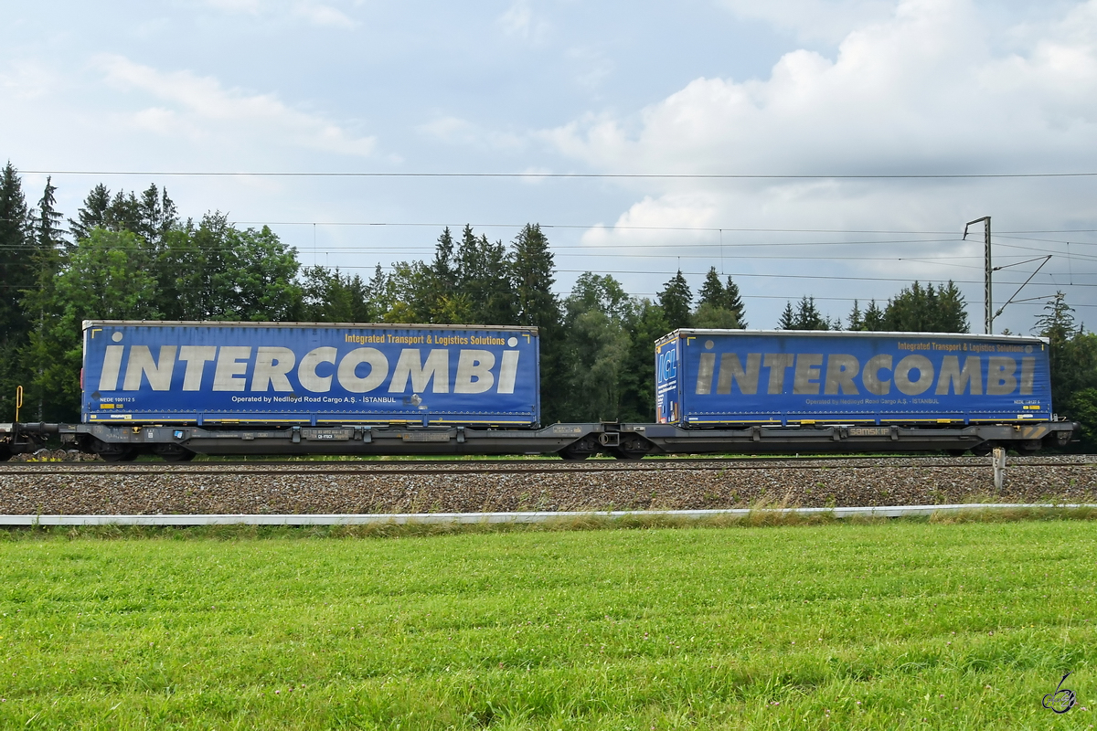 Eine Taschenwagen Sdggmrss Mitte August 2020 bei Fuchsreut.