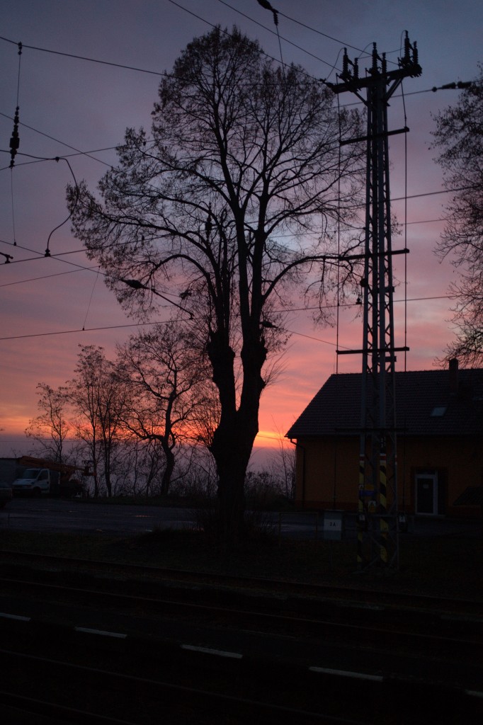 Eine typische Einspeisung in Steti, an der Strecke Vsetaty-Usti nad labem Strekov.
05.12.2105 16:28 Uhr.