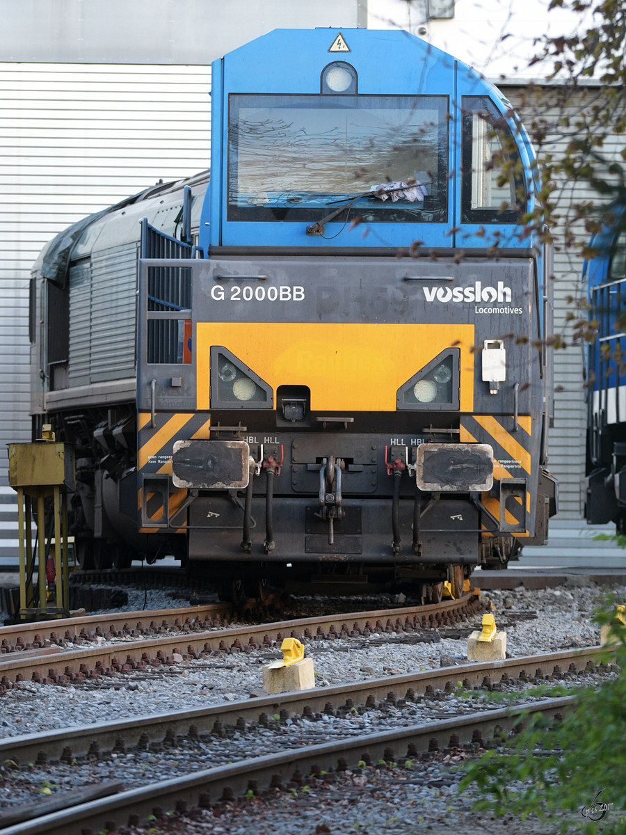 Eine Vossloh G 2000BB in Hattingen. (September 2017)