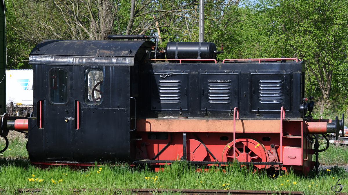 Eine Werklok vom Typ N4 Ende April 2017 in Ketzin.