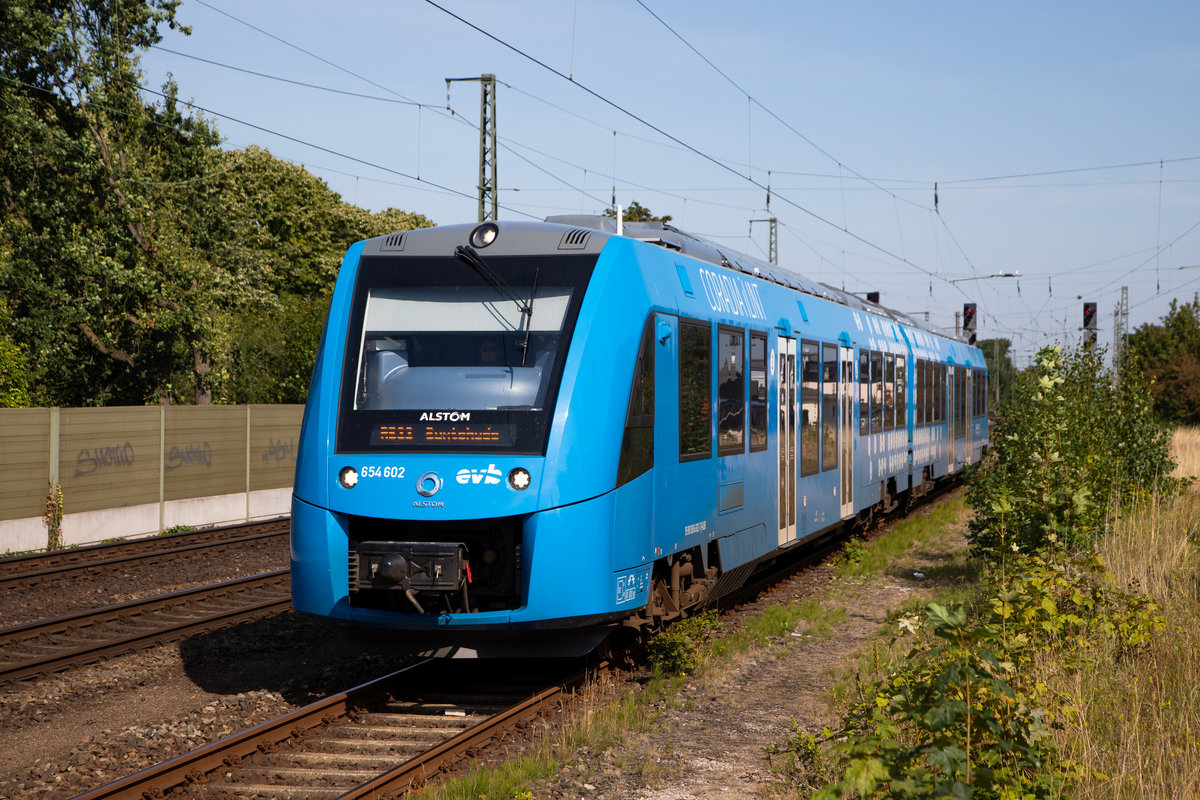 Einfahrt 654 002 in Bremerhaven Lehe 19.8.19