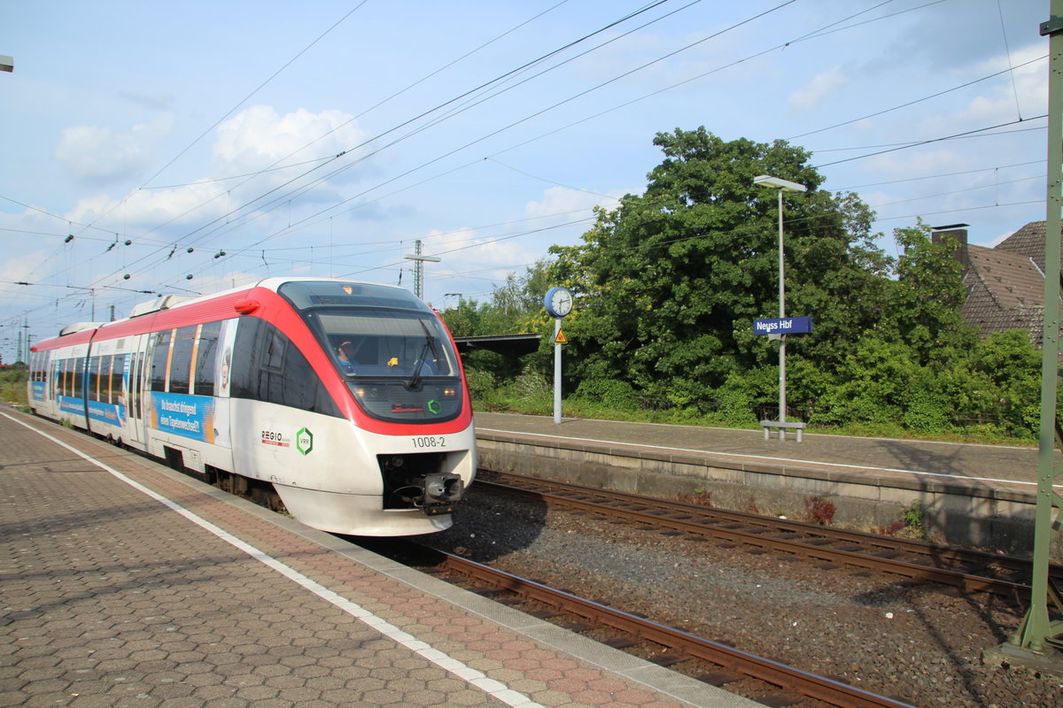 Einfahrt S 28 (1008-1) am 21.07.2019 in Neuss HBF