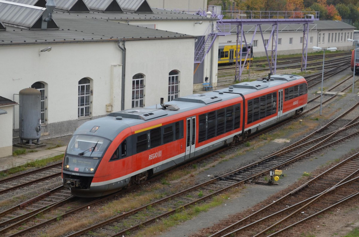 Einheit 642 513 - 642 013 im Bahnbetriebswerk Leipzig Hbf Süd 09.10.2013