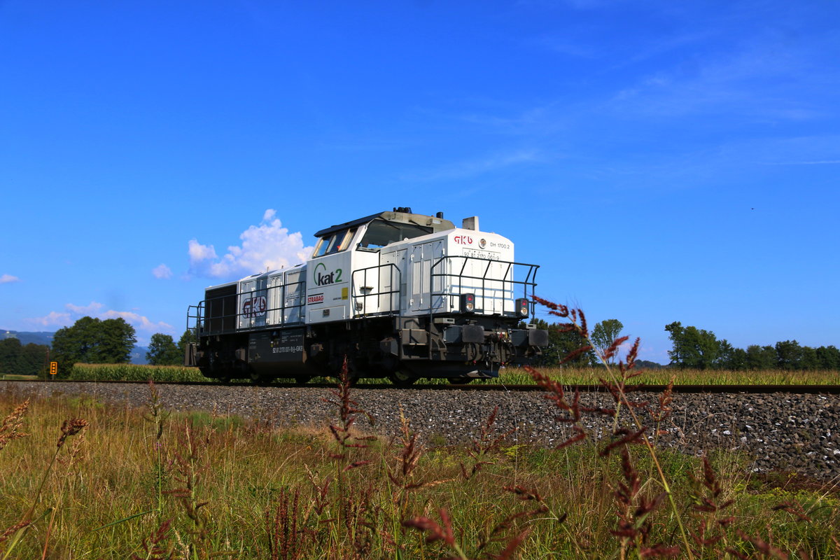 Einige Kilometer später konnte ich 2170.001 erneut erwischen . Als LZ kurz vor Bergla am 2.09.2016