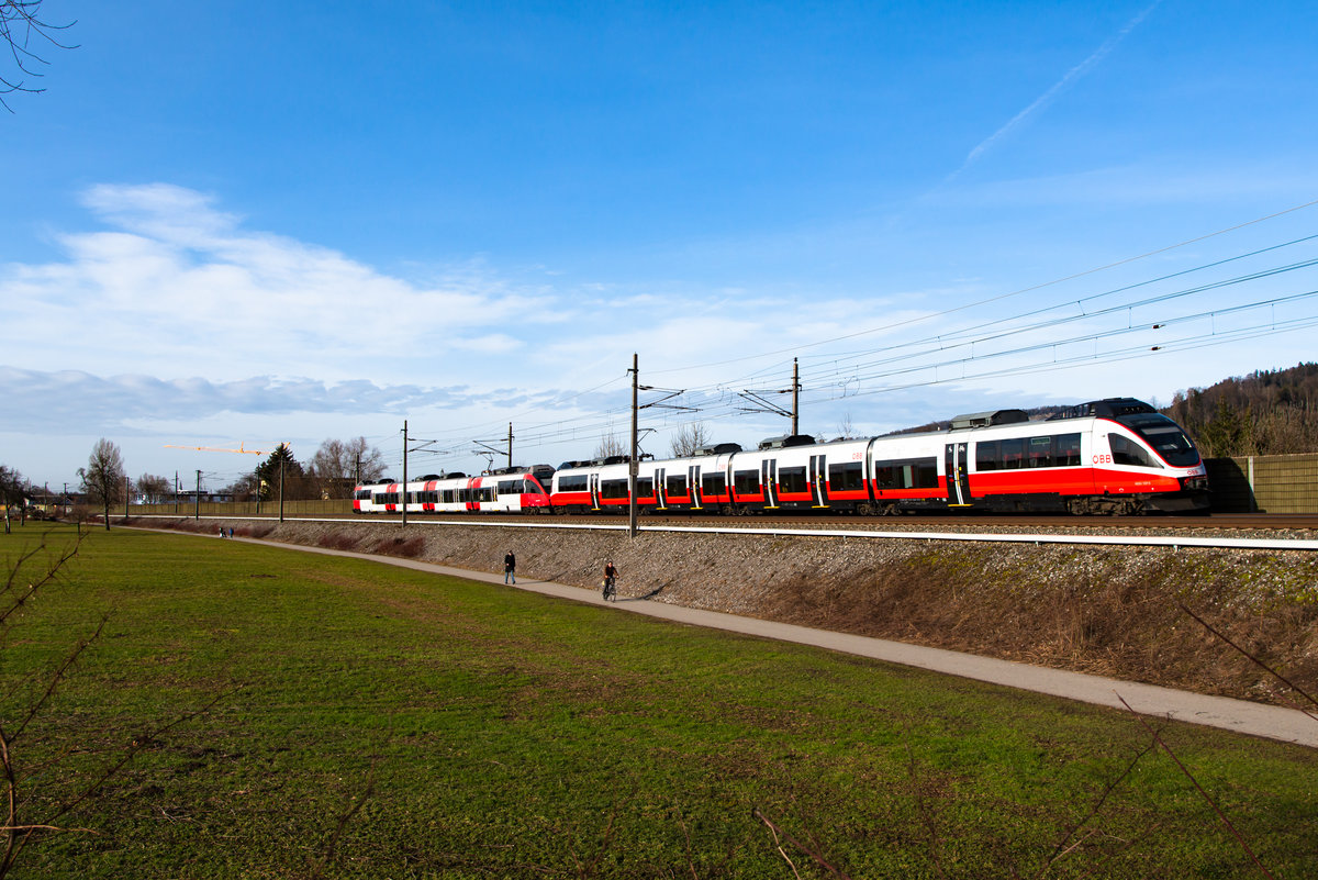 Einmal neu und alte Lackierung auf diesen beiden 4024er bei Schwarzwach. 19.2.21