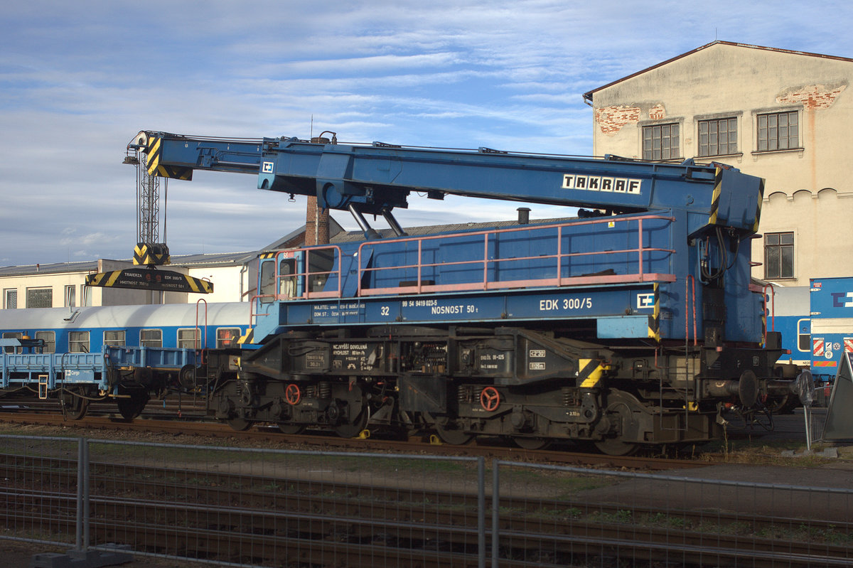 Einsatz gegen 17:00 Uhr beendet, die  nachgestellte Eintgleisung eines Flachwagens ist behoben  und der EK 300 (TAKRAF) wird eingefahren. 22.09.2018  17:29 Uhr.
Ceske Budejovice