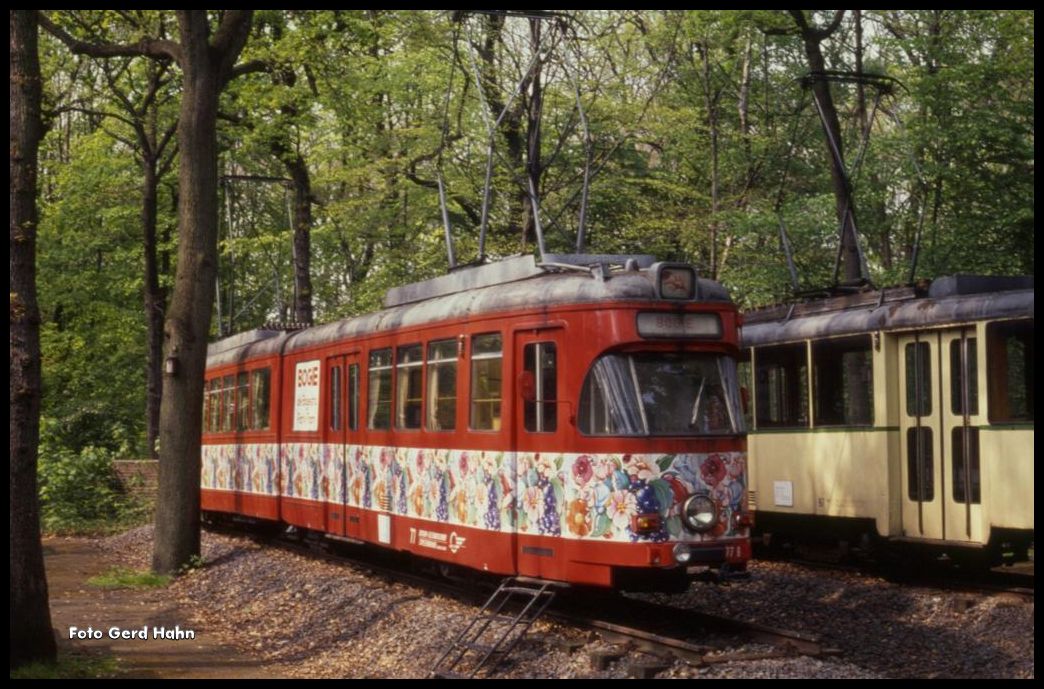 Einst fuhr der BOGIE der Bogestra als Partywagen durch das Ruhrgebiet. Am 10.5.1991 hatte er seinen Endstand im Emschertalmuseum in Wanne Eickel gefunden.