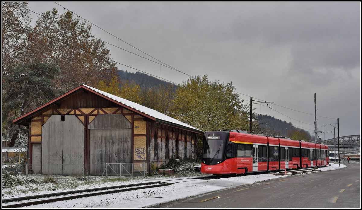 Einst und jetzt. Tango ABe 4/6 4102 + Be 4/6 4002 beim Güterbahnhof St.Gallen am 19.11.2018
