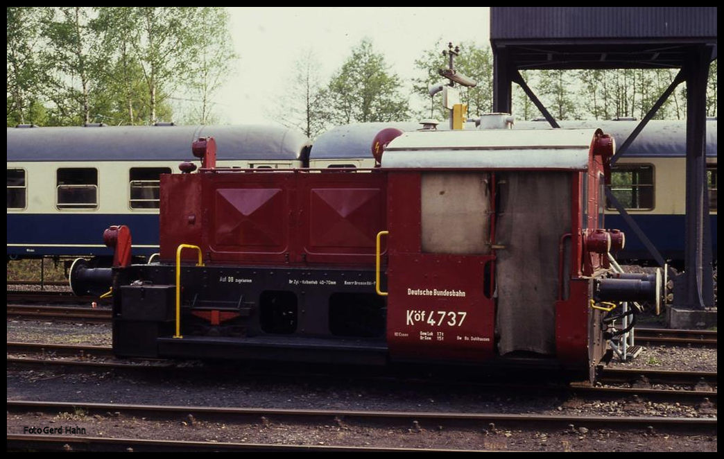 Eisenbahn Museum Bochum Dahlhausen am 11.5.1991: Köf 4737