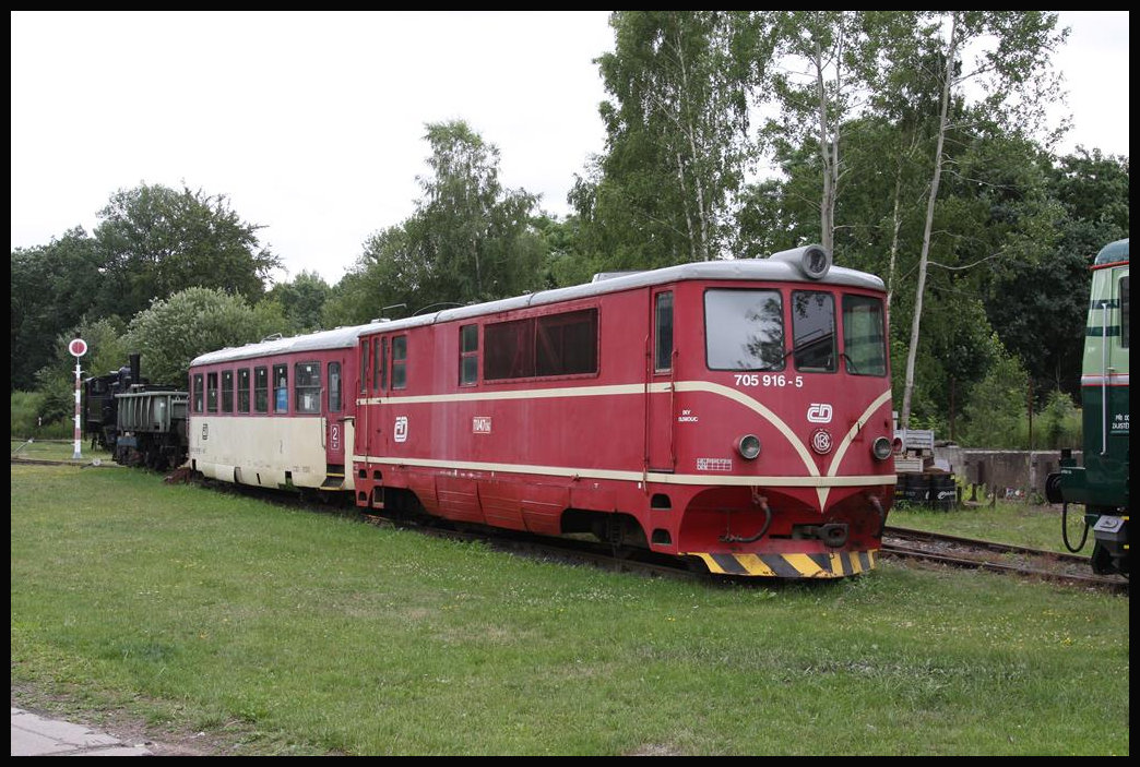 Eisenbahn Museum Luzna u Rakovnika am 22.06.2018: CKD Schmalspurlok 705916