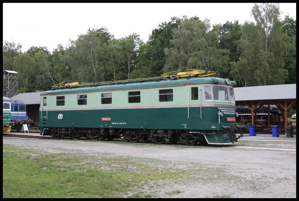 Eisenbahn Museum Luzna u Rakovnika am 22.06.2018: Elektrolok 180001