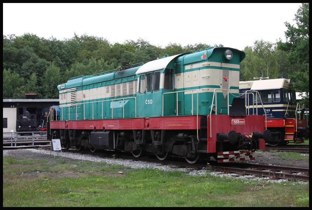 Eisenbahn Museum Luzna u Rakovnika am 22.06.2018: CKD Diesellok T 669 0001