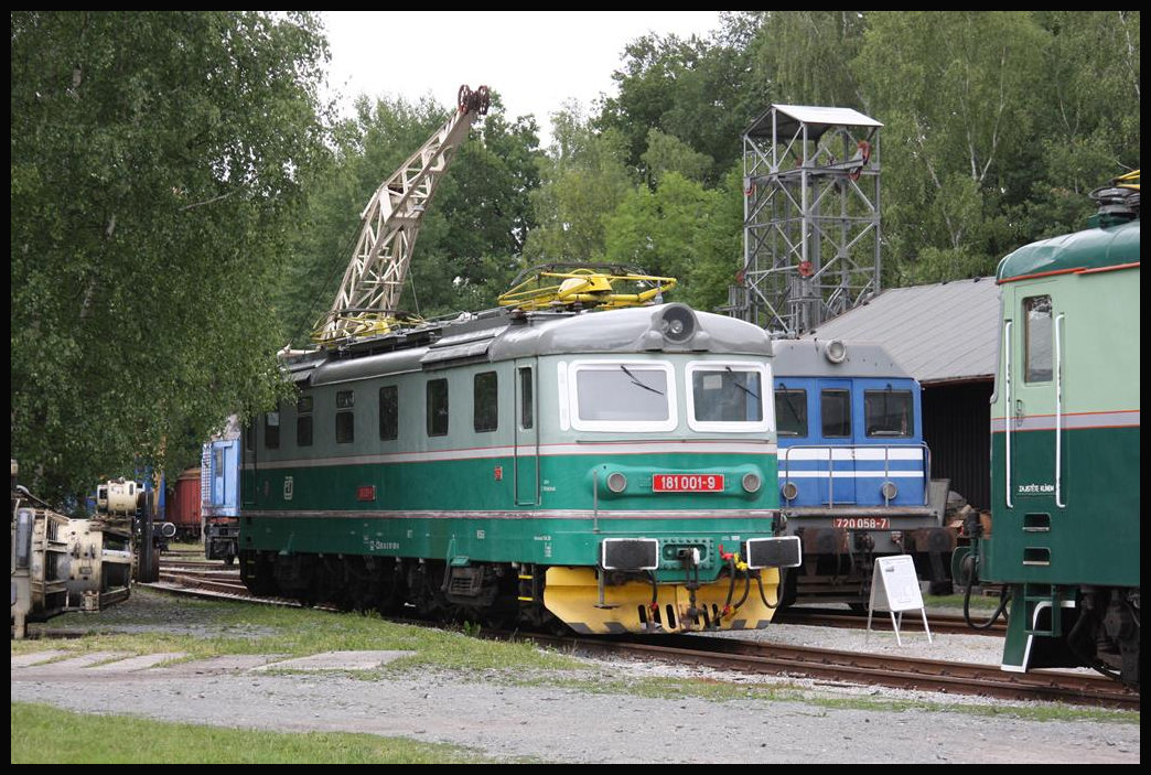 Eisenbahn Museum Luzna u Rakovnika am 22.06.2018: Elektrolok 181001