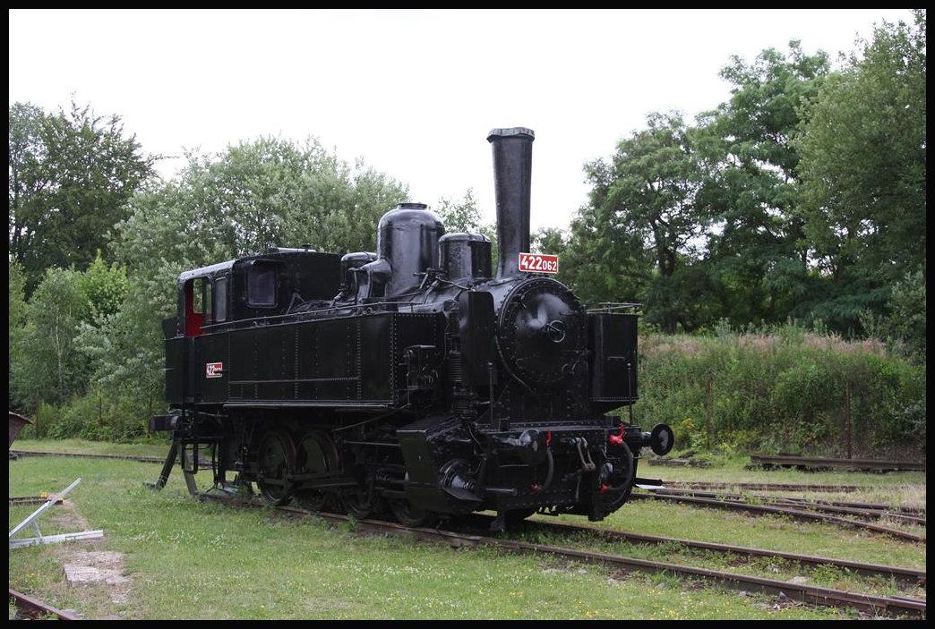 Eisenbahn Museum Luzna u Rakovnika am 22.06.2018: Tenderlok 422062