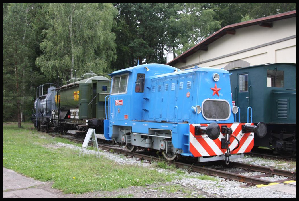 Eisenbahn Museum Luzna u Rakovnika am 22.06.2018: T 211 0101