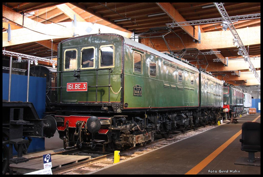 Eisenbahn Museum Mühlhausen am 11.3.2016: Schwere Doppel E-Lok 161.BE.3